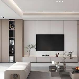 Mueble de <span class=keywords><strong>TV</strong></span> de Acero Inoxidable con Certificación CE a Prueba de Moho para Montaje en Pared, Mueble de Sala de Estar Duradero y Robusto, Soporte para <span class=keywords><strong>TV</strong></span> - Product Image 2