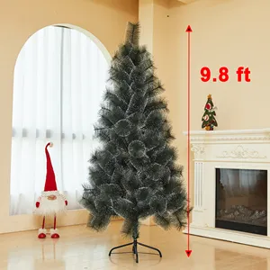 Needle Sevenlots Xmas Needle Pine Christmas Tree Hinged Structure With Metal Stand For Party Holiday Indoor And Outdoor Decoration