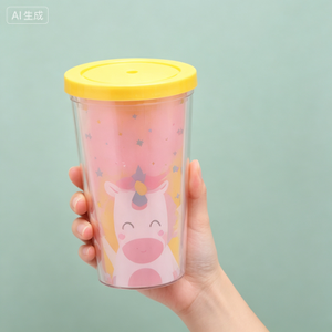 Transparent Plastic <b>Cup</b> for Hot and <b>Cold</b> Milk Tea Soy Milk Coffee Mineral Water - Product Image 1