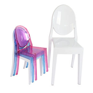 Vente en gros de <span class=keywords><strong>chaise</strong></span> fantôme sans bras <span class=keywords><strong>Victoria</strong></span> empilable couleur bleu moderne pour enfants pour événement de mariage - Product Image 6