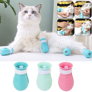 2023 nuovo Pet Paw protettore di sicurezza Anti graffio artiglio coperture per bagno in gomma Anti-graffio scarpette per gatti accessori per gatti - Product Image 1