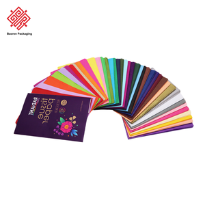 Baoren Packaging Factory Papier de copie couleur 60 couleurs en option Papier d'emballage fin pour poire des neiges Papier d'emballage pliant manuel pour fleurs - Product Image 3