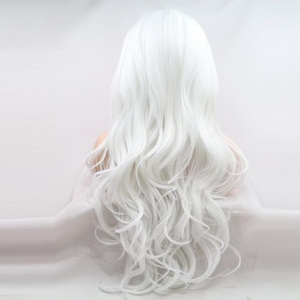 Pelucas Frontales Rubias Blancas Platino de Alta Calidad para Mujer, Cabello Humano Europeo <span class=keywords><strong>Corto</strong></span> Ondulado con Cutícula Alineada, Transparente HD Pequeño - Product Image 2