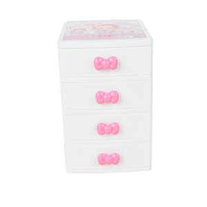 Boîte de rangement de bureau en plastique PP blanc moulé par injection avec tiroir, empilable, organisateurs de bureau, capacité 7L - Product Image 5