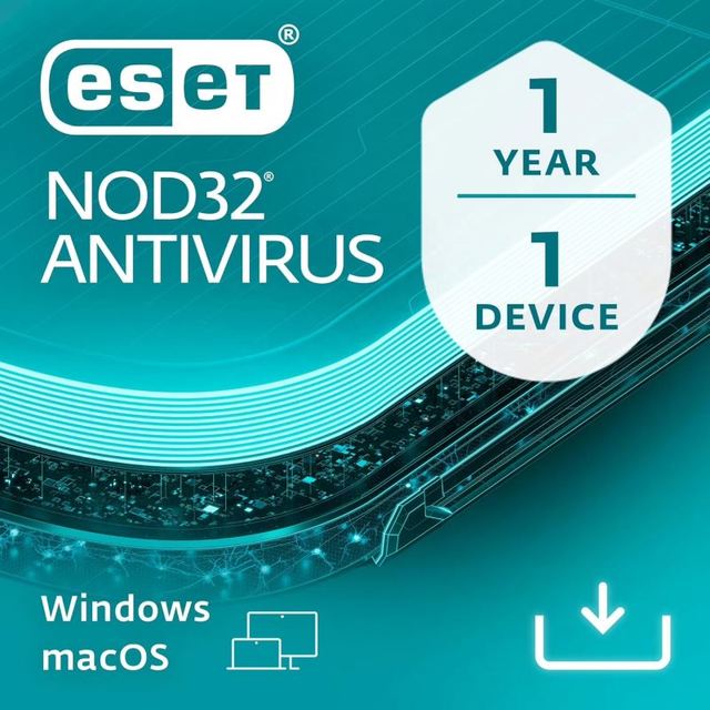 For NOD32 Antivirus Protection Internet Security Software PC 1 Year Subscription /Mac Digital Download Stock