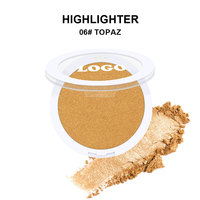 Palette de surligneurs minéraux vegan à logo personnalisé, 24 couleurs, étiquette privée, imperméable, longue tenue, pigmentée naturellement