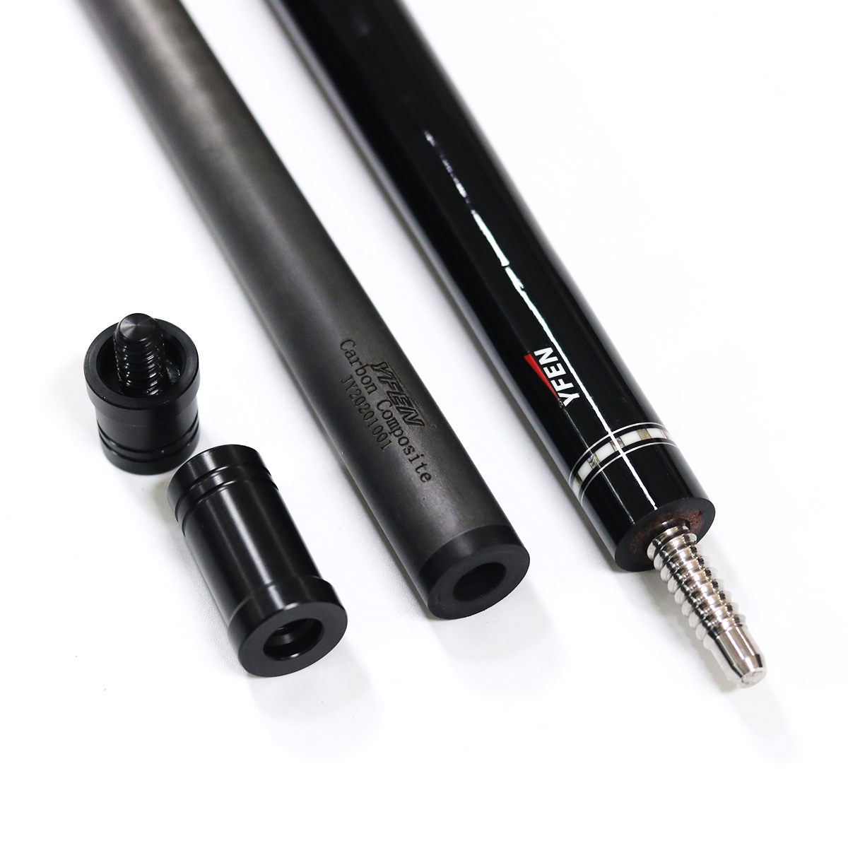 New YF Premium Quality 3-Piece Pool Cue Carbon Fiber Shaft Maple