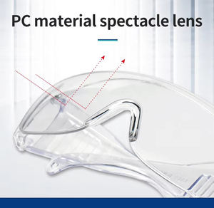 Gafas de Seguridad de Alta Definición, Antiarañazos, Antisalpicaduras, Resistentes al Viento, Montura de PC, Lentes de Protección Ocular - Product Image 6