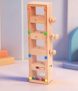 Jouet sensoriel pour bébé en bois de hêtre naturel de qualité supérieure, cadeau spécial pour les enfants de plus de 1 an, jeu de perles qui tombent, jeu d'intelligence pour les garçons et les filles - Product Image 6