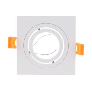 Vuông trắng có thể điều chỉnh nhà ở ánh sáng Trần <span class=keywords><strong>GU10</strong></span> MR16 nhôm <span class=keywords><strong>LED</strong></span> <span class=keywords><strong>COB</strong></span> downtlight khung chủ - Product Image 1