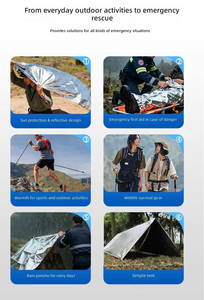 Mantas Térmicas de Emergencia Ligeras de Mylar Dericsson, Lámina de PET Impermeable, Segura para Primeros Auxilios, Rescate y Supervivencia - Product Image 5