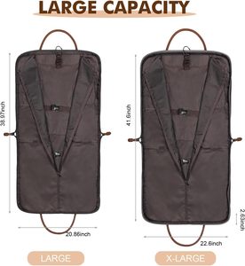 Borsa da Viaggio per Affari, Valigia in Pelle da Uomo, Borsa Porta Abiti da Viaggio - Product Image 2