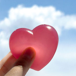 Regalo de San Valentín, Juguete Antiestrés de Corazón que Cambia de Color, Juguete de Malta de Ascenso Lento, Pelota Romántica para Descomprimir, para Parejas, TPR - Product Image 4