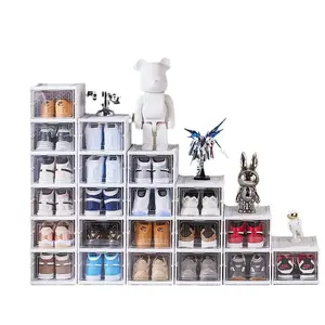 Boîte de rangement en plastique empilable pour chaussures Matériau PP à prix compétitif pour la vente en gros de la maison et de la chambre du fabricant - Product Image 5