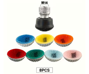 50 #   3000'e kadar #   2 İnç Konveks Kase Şeklinde Elmas Parlatma Pedleri Taş Mermer Granit Islak Parlatma İçin Açılı Taşlama Makinesinde Kullanım İçin - Product Image 5