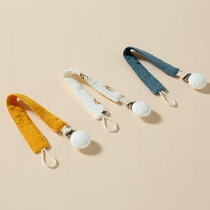 Vente en gros de pince-sucette pour bébé nouveau-né <span class=keywords><strong>attache</strong></span>-sucette en pur coton de haute qualité en <span class=keywords><strong>tissu</strong></span> anti-chute pour bébé - Product Image 2