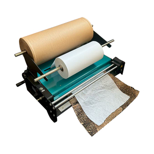 Điện tổ ong giấy Dispenser cho có thể bao bì Kraft Giấy cuộn bọc & Thiết bị cắt cho ván ép - Product Image 2