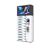 Y2 Power AMI Pro – Casier de recharge rapide intelligent à 10 baies pour mur/sol, avec écran publicitaire et fonctionnement à monnayeur, pour téléphones portables