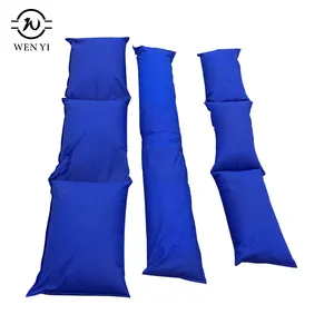 Long tube flood bag inflated instant water barrier Wenyi quick absorbing easy transport flood control barrier use