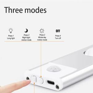 Ultra-thin Indoor Modern Bedroom Closet Cabinet <b>LED</b> Motion <b>Sensor</b> <b>Light</b> Aluminum Rechargeable Dimmable 3CCT - Product Image 3