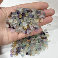 Ventes directes d'usine pierres de guérison en vrac cristal gravier naturel arc-en-ciel Fluorite puces de cristal pour l'acheteur