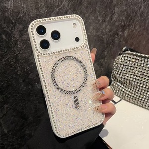 เคสโทรศัพท์แม่เหล็กขอบเพชรเคลือบไฟฟ้าสำหรับ iPhone 17 Pro Max, ช่องตัดที่แม่นยำ, ดีไซน์ดาวระยิบระยับสุดอินเทรนด์สำหรับรุ่น 13/16 - Product Image 4