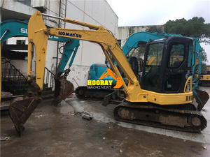 Mini-pelleuse Komatsu PC55 MR à cabine fermée d'occasion en vente, modèles PC55MR-5, PC70, PC60, PC56, PC55, PC40, PC35 avec lame de démolition - Product Image 6