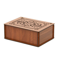 Boîte en bois écologique de qualité supérieure, taille personnalisée, emballage de présentation en MDF rigide, boîte de rangement pour thé vert avec 9 compartiments, boîte de rangement alimentaire