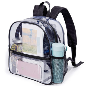 PVC Transparent School <b>Backpack</b> for College Students <b>Heavy</b> <b>Duty</b> Large Capacity Fashion Unisex - Product Image 1