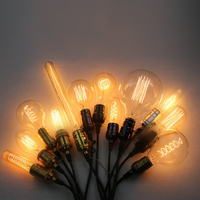 Lampes de style industriel, ampoules à filament vintage Edison rétro antique ST64 T45 C35 A19 G95 G125 40W E14 E26 E27, ampoules à incandescence