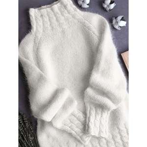 เสื้อสเวตเตอร์แขนฟูฟ่องสีชมพูสำหรับผู้หญิง - Product Image 3