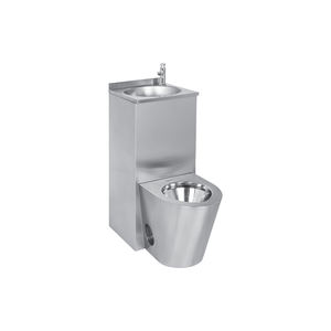 Inodoro combinado de acero inoxidable 304 antivandálico <span class=keywords><strong>con</strong></span> <span class=keywords><strong>lavabo</strong></span> para centro de detención - Product Image 1
