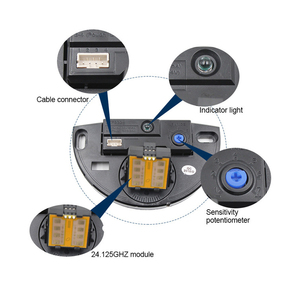 Capteur de mouvement à micro-ondes multifonction sans fil pour <span class=keywords><strong>ouverture</strong></span> <span class=keywords><strong>et</strong></span> <span class=keywords><strong>fermeture</strong></span> <span class=keywords><strong>automatique</strong></span> des portes en verre - Product Image 3