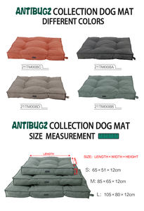 Matelas pour animaux de compagnie 4 saisons Ant-<span class=keywords><strong>bugz</strong></span> 2026 pour chiens et chats, style été, couverture de panier, utilisation intérieure, matelas amovible pour chien - Product Image 2