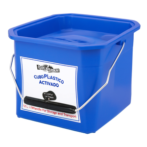 Cubo in Plastica Blu 12 L con Manico in Metallo per Stoccaggio e Trasporto - Product Image 2