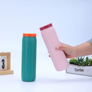 2024 New 600ML Travel <b>Thermos</b> Flask Portable Business Stainless Steel Tumbler Customized Logo Water <b>Bottle</b> Coffee Cup Gift - Product Image 6