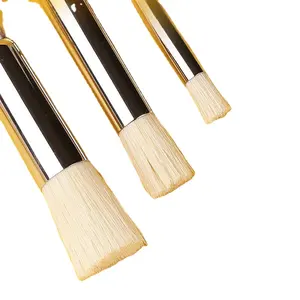 Brush Oil Brush Set Professional Template Brush 3-piece Set Bristle And Mane Oil Painting Acrylic Row Pen Round Peak Paint