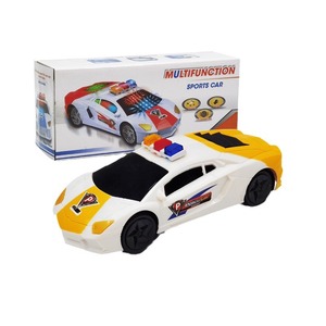 Voiture de police électrique avec lumières clignotantes et musique, mouvement omnidirectionnel à 360 degrés pour enfants de 2 à 4 ans - Product Image 3