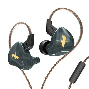 热卖KZ EDX有线入耳监视器耳机动态驱动器立体声运动耳塞耳机耐用超低音游戏耳机