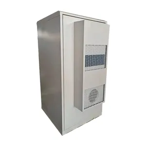 Customized aluminum alloy outdoor waterproof enclosure box SK-371 equipment and power integrated telecommunication cabinet ip65