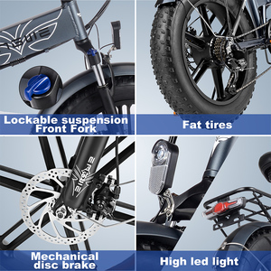 Vélo ENGWE personnalisé ODM/OEM/RTS 20 pouces EP-2 Pro, stock UE/Royaume-Uni, 48V13Ah 250W 25KM/H, vélo à pneus larges EP-2 PRO Engwe Ep-2 Pro EP-2 PRO - Product Image 5