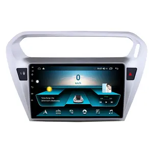 9 Inch Android 10 Quad Cord Touch Screen Car Radio for Peugeot 301 Citroen Elysee C-Elysee 2013 2014