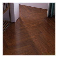 Parquet en teck de Birmanie Parquet en bois dur à chevrons Parquet en teck massif