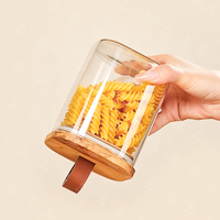 Contenants de rangement pour la cuisine : bocaux en verre pour aliments, adaptés à la farine, aux céréales, au sucre, au thé, aux grains de café et aux collations