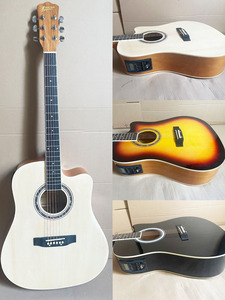 <span class=keywords><strong>Guitare</strong></span> acoustique en tilleul <span class=keywords><strong>de</strong></span> 41 pouces avec micro, vente en gros d'usine, offre spéciale pour les écoles et les magasins <span class=keywords><strong>de</strong></span> <span class=keywords><strong>musique</strong></span>. - Product Image 1