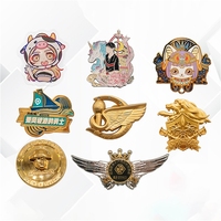 Broches en alliage de zinc de luxe personnalisées avec logo, vente en gros, bijoux de mode pour femmes, prix d'usine