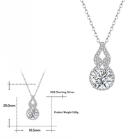 Moyu breloque personnalisée en argent sterling 925 collier fine mode pendentif bijoux colliers pour femmes