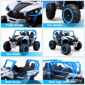 UTV électrique tout-terrain pour enfants à deux places - Quadricycle haute puissance pour les jeux d'aventure en plein air - Product Image 4