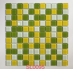 Azulejos de Pared de Alta Calidad <span class=keywords><strong>Kasaro</strong></span>, Color Mixto, Diseño de Parquet, Mosaico de Vidrio Verde para Piscina y Villa de Lujo - Product Image 2