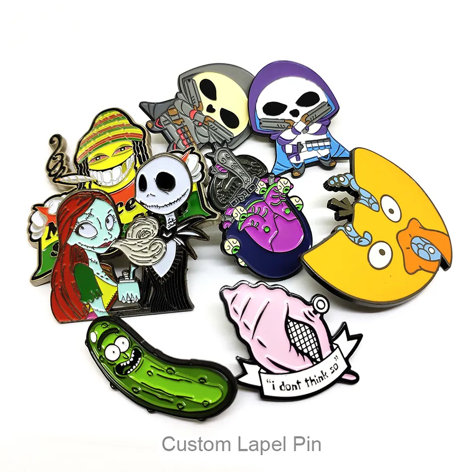 Wholesale Hot Sales NO Minimum Metal Lapel Pins with Backing Card Badge Supplier Sets Hard Soft Anime Custom Enamel Pin